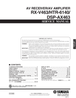 Yamaha DSPAX-463 - Service Manual